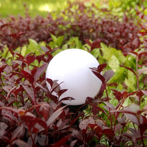 Solarna lampa wolnostojąca ogrodowa GreenBlue, kula, 20x20x53cm, kolorowy LED RGB, GB124 GreenBlue