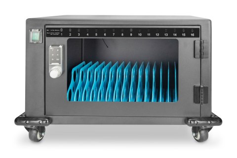 Szafa mobilna DIGITUS na kółkach do ładowania notebooków/tabletów do 14" DIGITUS