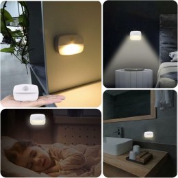 ZD156 Bezprzewodowa lampka led z czujnikiem ciepła biała ATL