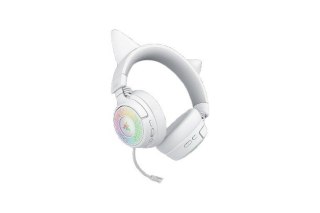 Zestaw słuchawkowy Razer Kraken Kitty V3 Pro Bluetooth Nauszne Mikrofon Bezprzewodowy Biały RAZER