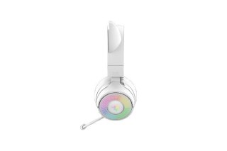 Zestaw słuchawkowy Razer Kraken Kitty V3 Pro Bluetooth Nauszne Mikrofon Bezprzewodowy Biały RAZER