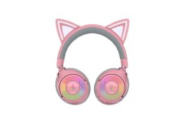 Zestaw słuchawkowy Razer Kraken Kitty V3 Pro Sieć bezprzewodowa/przewodowa Nauszne Bezprzewodowy Kwarc RAZER