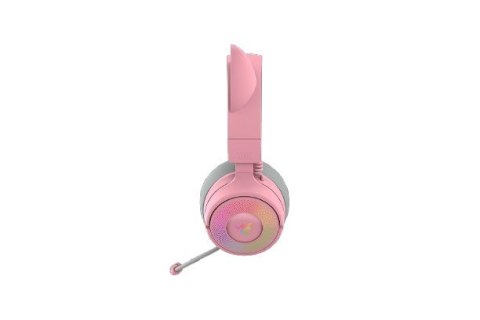 Zestaw słuchawkowy Razer Kraken Kitty V3 Pro Sieć bezprzewodowa/przewodowa Nauszne Bezprzewodowy Kwarc RAZER