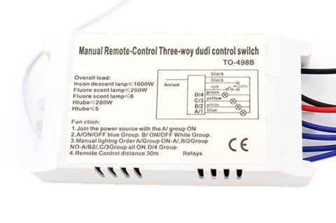 AG132B Bezprz. wł/wył 230v 4 kanały ATL