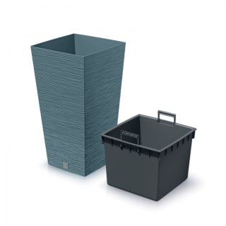 Doniczka FURU SQUARE DFSH300 - niebieski skandynawski Prosperplast