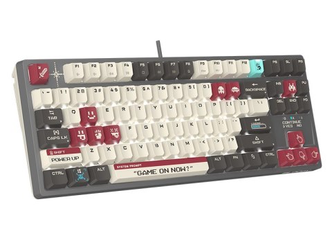 Klawiatura mechaniczna A4TECH BLOODY S87 Pixels Red USB (BLMS RED Plus Switches) A4TECH