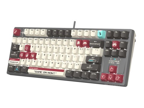 Klawiatura mechaniczna A4TECH BLOODY S87 Pixels Red USB (BLMS RED Plus Switches) A4TECH