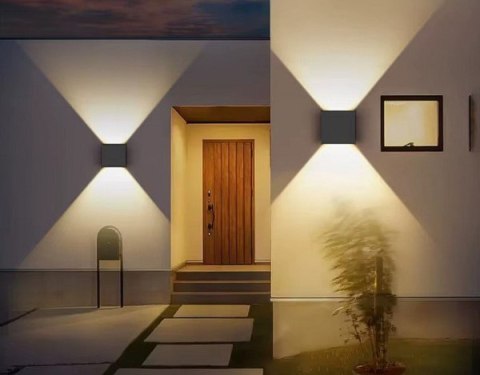 Oprawa elewacyjna LED Kreon 2*3w kwadrat 3000K an