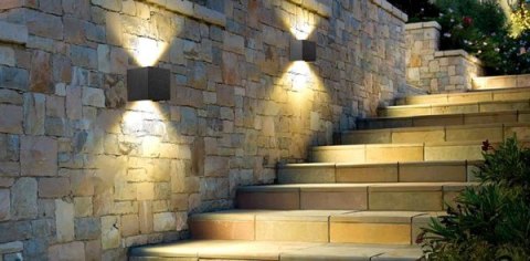 Oprawa elewacyjna LED Kreon 2*3w kwadrat 3000K an