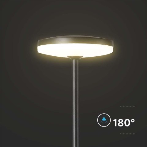 Oprawa ogrodowa słupek LED V-TAC 2-funkcje 12W IP65 80cm antracyt VT-1160 3000K 1135lm