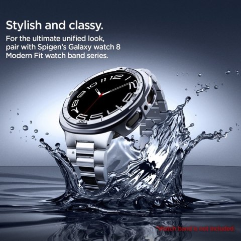 Spigen Bezel Tune Pro Pilot - Obudowa / Pierścień ochronny do Samsung Galaxy Watch 8 44 mm (Silver) Spigen
