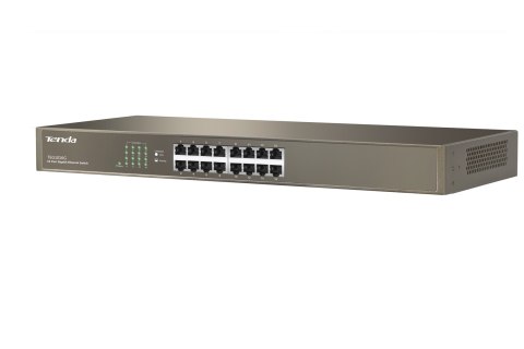 Tenda TEG1016G łącza sieciowe Nie zarządzany Gigabit Ethernet (10/100/1000) 1U Niebieski Tenda