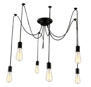 ZD74 Lampa sufitowa 6 ramion żyrandol ATL