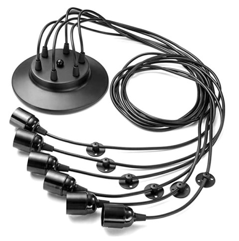 ZD74 Lampa sufitowa 6 ramion żyrandol ATL