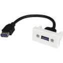 Adapter Mosaic 22,5x45 Gniazdo USB-USB 3.0 na kabl