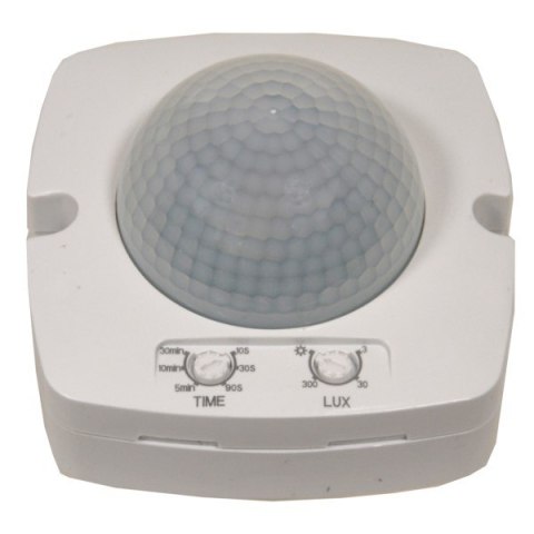 Czujnik ruchu i OBECNOŚCI PIR 12m IP20 biały