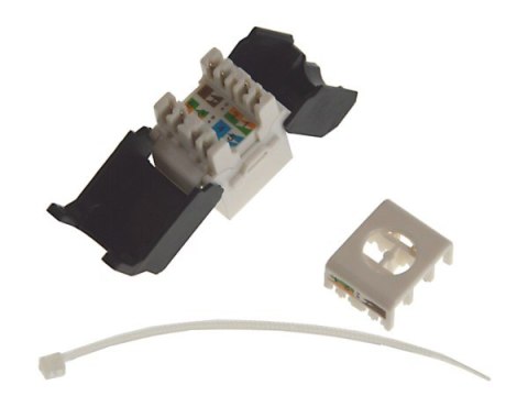 Gniazdo keystone RJ45 kat.5e nieekranowane Krone z