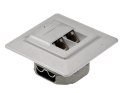 Gniazdo podtynkowe 2x RJ45 UTP5e