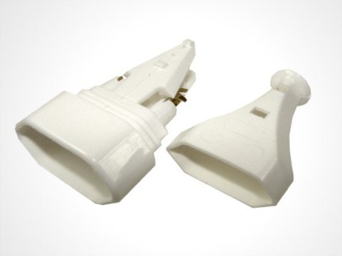 Gniazdo zasilające 230V na kabel płaskie białe