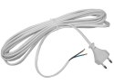 Kabel zasilający AC atestowany montażowy 5m biały