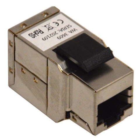 Łącznik RJ45 STP kat.6A Keystone do montażu w pane