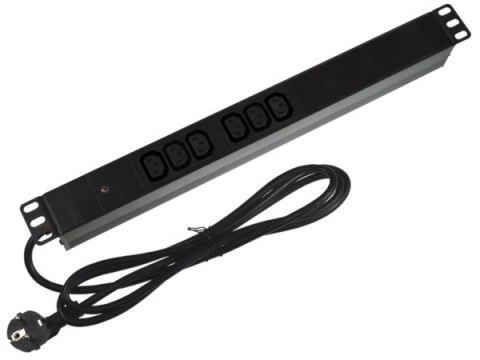 Listwa zasilająca 1U 19" 6 gniazd C13