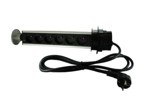 Listwa zasilająca COLUMN 6 gniazd 2,0m