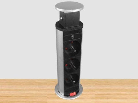 Listwa zasilająca COLUMN KZ 3 gniazda 2m