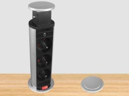 Listwa zasilająca COLUMN KZ 3 gniazda 2m