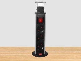 Listwa zasilająca COLUMN KZ 3 gniazda schuko wyłąc