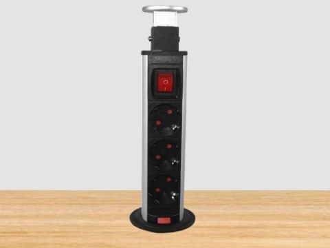 Listwa zasilająca COLUMN KZ 3 gniazda schuko wyłąc