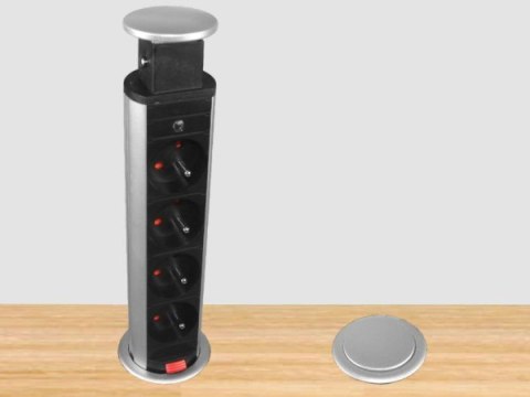 Listwa zasilająca COLUMN KZ 4 gniazda 2m