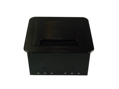 Media port CUBA 1*GN.zasilające 1*RJ45 1*USB czar