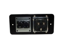 Media port Cova 1*230V 1*RJ45 1*RJ11 czarny