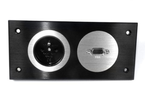Media port Cova 1*230V 1*VGA