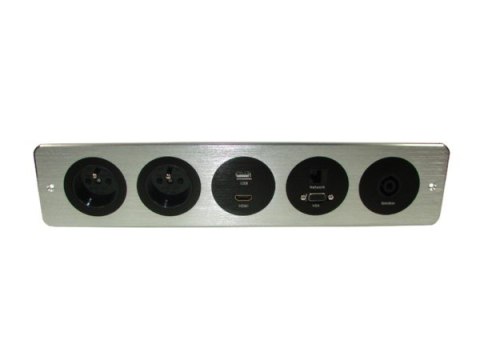 Media port Cova 2*230V 1*USB 1*HDMI 1*VGA 1*RJ45