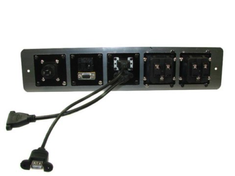 Media port Cova 2*230V 1*USB 1*HDMI 1*VGA 1*RJ45