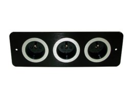 Media port Cova 3*230V czarny