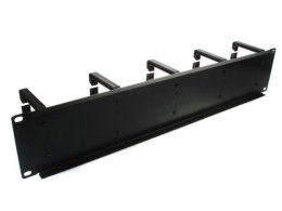 Organizator kabli 2U 10 uchwytów plastik-