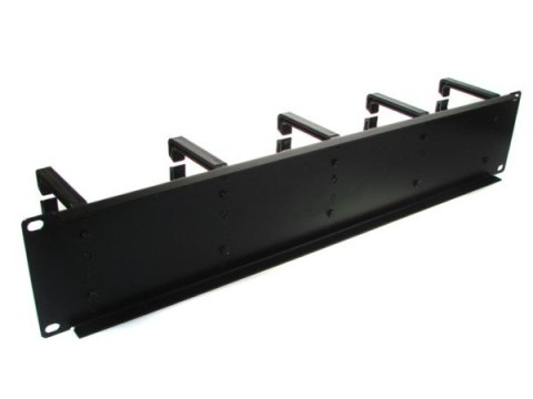 Organizator kabli 2U 10 uchwytów plastik-