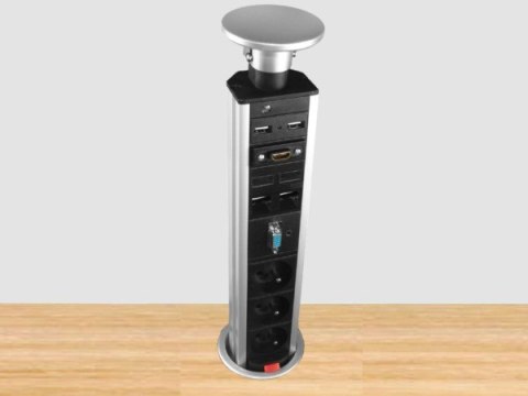 Power port COLUMN 3*Gn zasila HDMI,USB.VGA RJ45*2