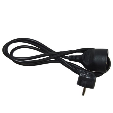 Przedłużacz 1 gniazdo 3x1mm2 1,5m czarny