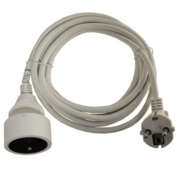 Przedłużacz 1 gniazdo 3x1mm2 3m biały