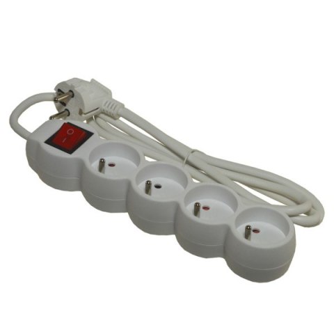 Przedłużacz 4 gniazda+wyłącznik 1,5m