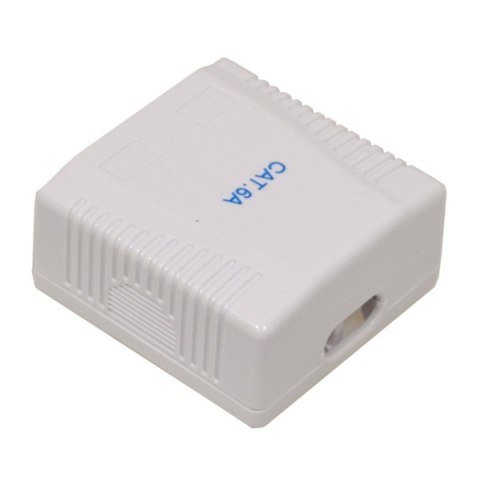 Puszka natynkowa cat 6A 2x RJ-45 STP zatrzaskowa