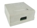 Puszka natynkowa cat5e 2x RJ-45 UTP zatrzaskowa