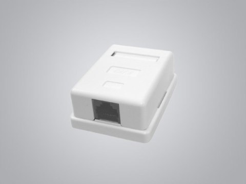 Puszka natynkowa cat6 1x RJ-45 UTP zatrzaskowa