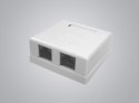 Puszka natynkowa cat6 2x RJ-45 UTP zatrzaskowa