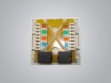 Puszka natynkowa cat6 2x RJ-45 UTP zatrzaskowa