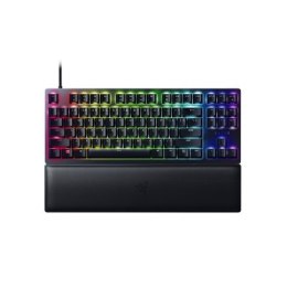 Razer Łowca V2 bez klaw. num., klaw. do gier, optyczna, LED RGB, Stany Zjednoczone, czarny, przewodowe, klikający fioletowy prze RAZER